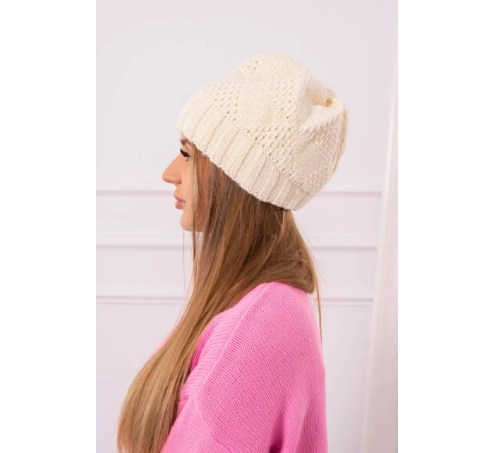 Dámská čepice Danuta K331 dark ecru Dámská čepice Danuta K331 dark ecru