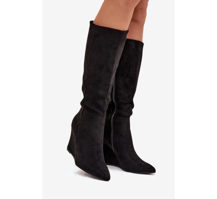 Zateplené Dámské Na Platformě Černé model 21705085 - Boto Zateplené Dámské Na Platformě Černé model 21705085 - Boto