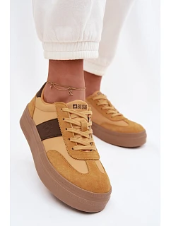 Dámské semišové tenisky Big Star TT274166 Žluté