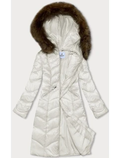 Dámská  bunda pro přechodné období  (LU-2201) ecru - Glakate