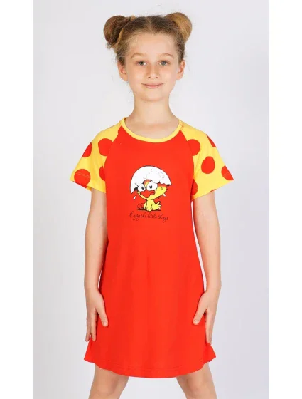 Dětská noční košile s krátkým rukávem Malé model 15847273 - Vienetta Kids Dětská noční košile s krátkým rukávem Malé model 15847273 - Vienetta Kids