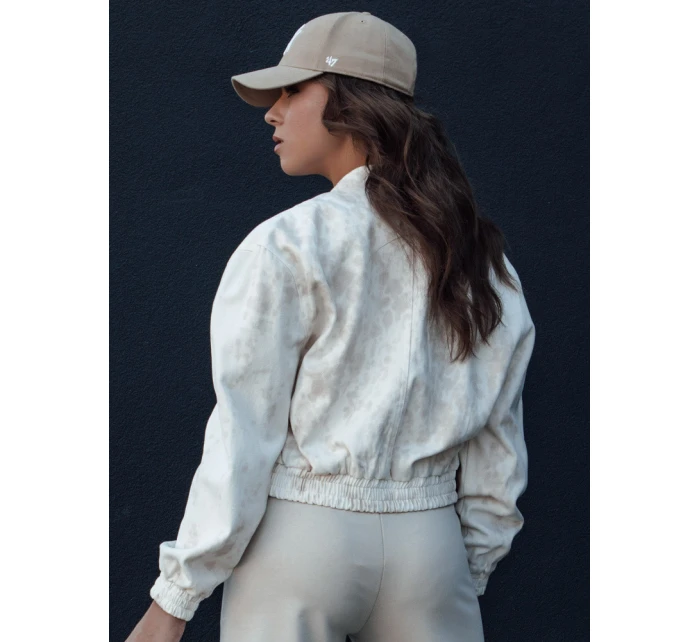Dámská béžová bomber bunda SERRO s vázáním FashionStreet TY4478