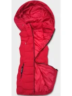 Červená dámská vesta s kapucí model 18141081 - S'WEST