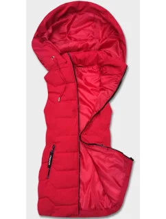 Červená dámská vesta s kapucí model 18141081 - S'WEST