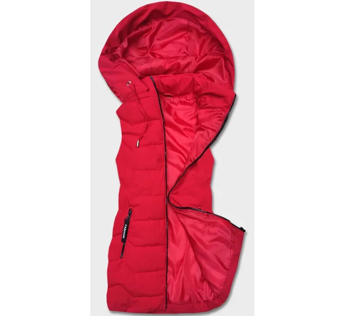 Červená dámská vesta s kapucí model 18141081 - S'WEST