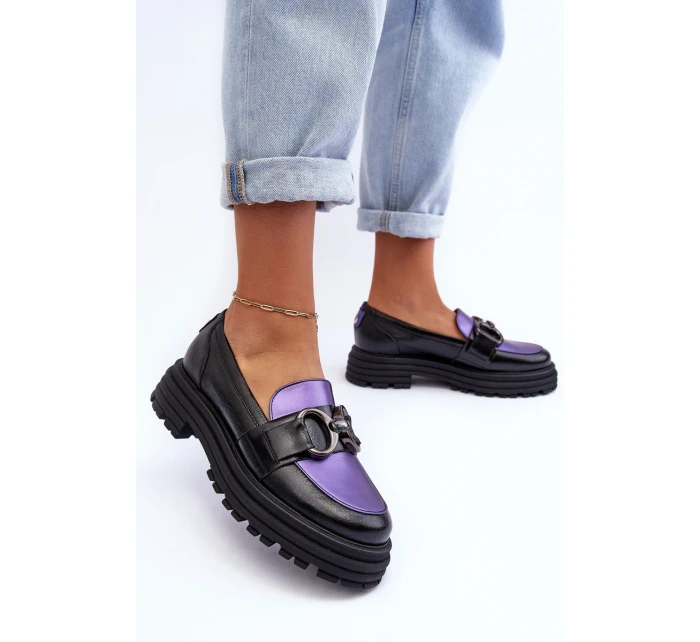 Dámské Kožené na Plochém Podpatku model 21634881 - Laura Messi