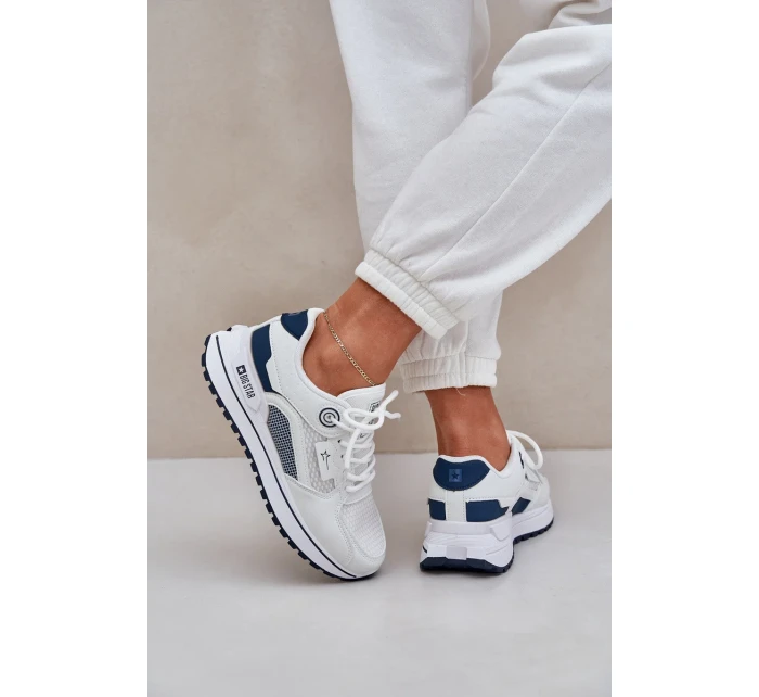 Dámské tenisky Big Star HI-POLY SYSTEM – bílá/námořnická modř