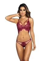 Dámská podprsenka Vínová model 19341939 - Axami Dámská podprsenka Vínová model 19341939 - Axami