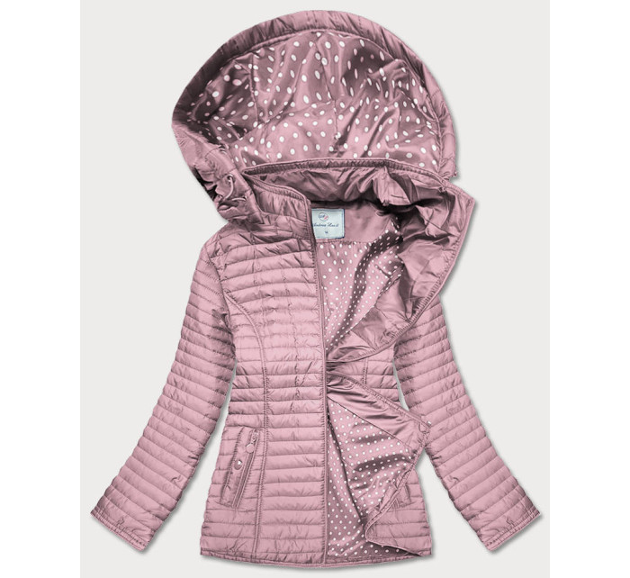Růžová dámská bunda s podšívkou model 17099661 - Andrea Lee