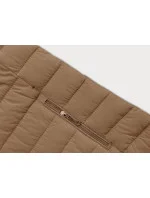 Dámská prošívaná bunda ve velbloudí barvě pro přechodné období (16M9109-84) Dámská prošívaná bunda ve velbloudí barvě pro přechodné období (16M9109-84)