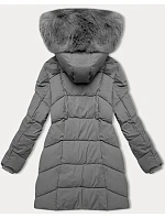 Dámská plus size zimní bunda do půli stehen S'west grey dark (B8306-70) Dámská plus size zimní bunda do půli stehen S'west grey dark (B8306-70)