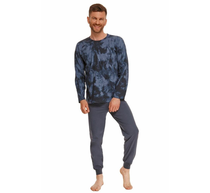 Pánské pyžamo Greg modré batikované