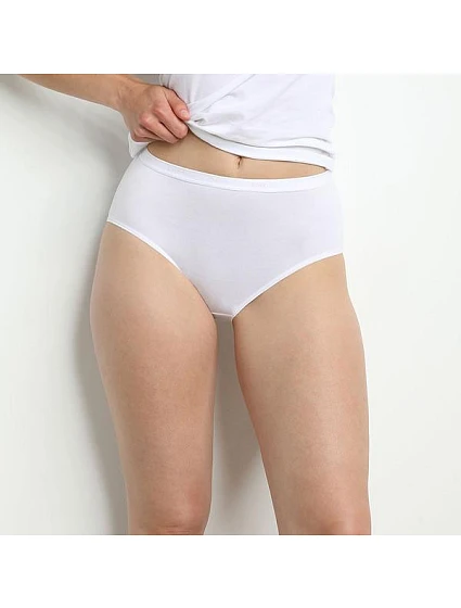 Dámské bavlněné kalhotky 2 ks DIM GOTS COTTON MIDISLIP 2x - DIM - černá