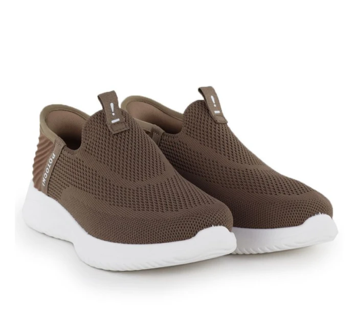 Dámská hnědá slip-on sportovní obuv Potocki BK01312