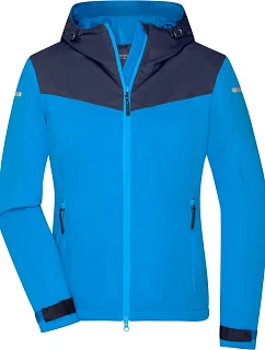 Daiber JN 1179 Dámská outdoorová softshellová bunda 02.1179 bright blue/navy/bright blue