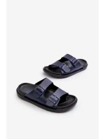 Lehké Pánské Sandály S Sponami Big Star NN174593 Modré Lehké Pánské Sandály S Sponami Big Star NN174593 Modré