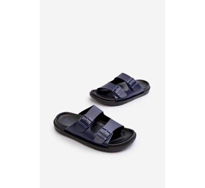 Lehké Pánské Sandály S Sponami Big Star NN174593 Modré Lehké Pánské Sandály S Sponami Big Star NN174593 Modré