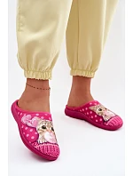 Dámské pantofle Kočka Růžové s Gumičkou Inblu EC000093