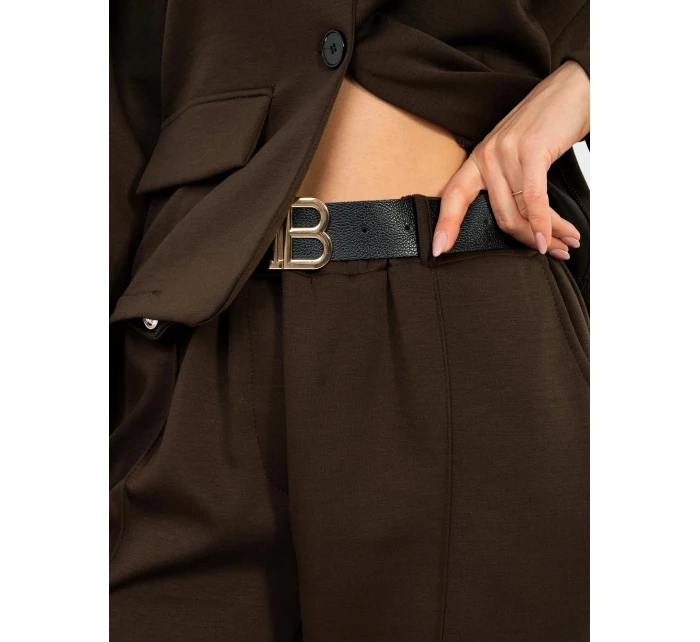 Spodnie IT SP model 21946625 ciemny brązowy - FPrice