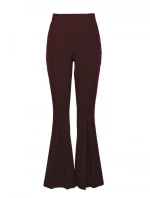 M874 Kalhoty s rozšířenými nohavicemi - hnědé