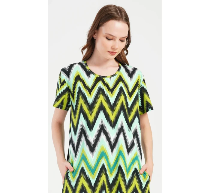 Dámské domácí šaty s krátkým rukávem Zuzana Dámské domácí šaty s krátkým rukávem Zuzana