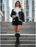 Dámské traperské boty černé FashionStreet ZY1326 Dámské traperské boty černé FashionStreet ZY1326