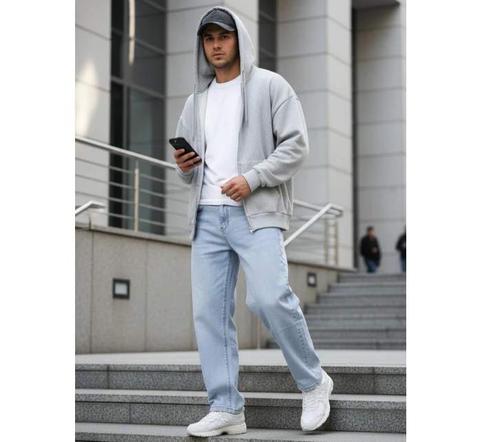 Pánské baggy džíny světle modré FashionStreet UX4476