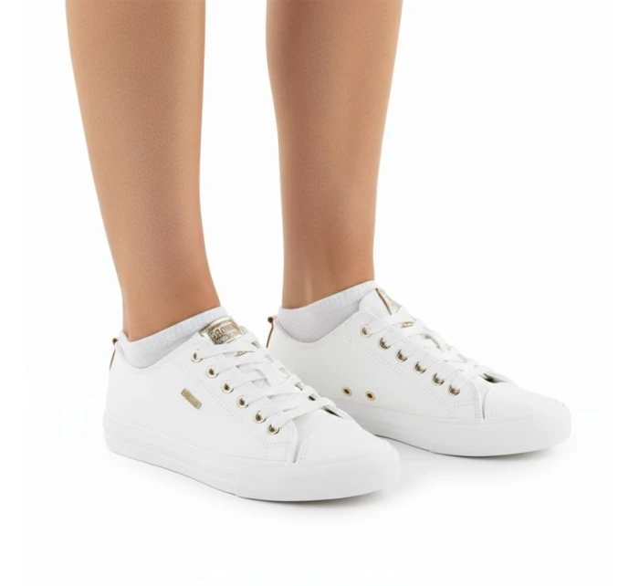 Dámské nízké tenisky z eko kůže bílé model 21906565 - Big Star