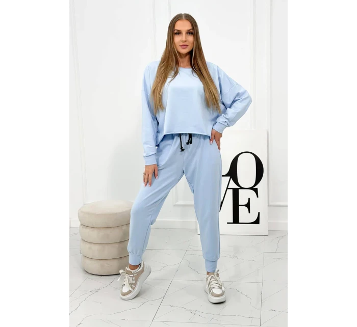 Set 2dílná mikina + kalhoty modrý