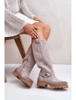 Dámské Semišové Kozačky  Lewski model 21672567 - Zazoo