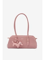Kabelka z imitace semiše s přívěskem růžová model 22111596 - Flora&Co