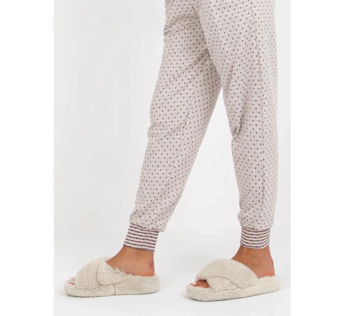 Pyžamo BR PI 9114 světle béžové