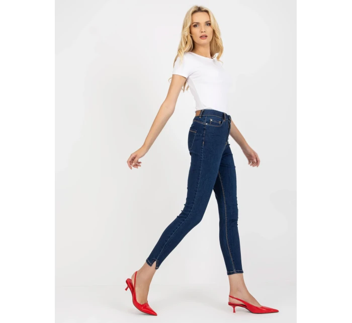 Spodnie model 21127113 ciemny niebieski - FPrice Spodnie model 21127113 ciemny niebieski - FPrice