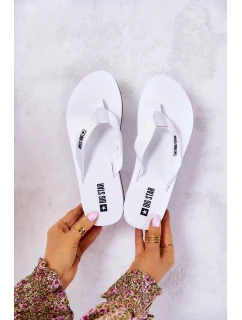 Dámské žabky na klínku Big Star - bílá