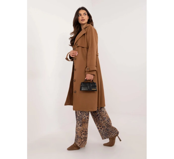 Dámský kabát TW EN BI 2209.71P Hnědá velbloudí - Och Bella