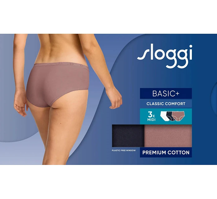 sloggi Basic+ Midi C3P - MULTIPLE COLOURS 16 - SLOGGI MULTIPLE COLOURS 16 - SLOGGI