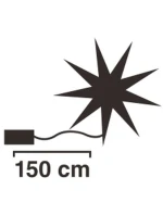 OZDOBNÝ PŘÍVĚSEK SNĚHOVÉ VLOČKY 50LED STŘÍBRA