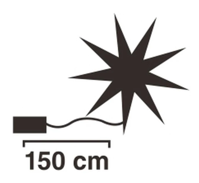 OZDOBNÝ PŘÍVĚSEK SNĚHOVÉ VLOČKY 50LED STŘÍBRA