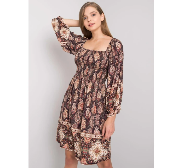 TW SK BI H3748 šaty.22X tmavě hnědá