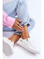 Dámské nízké kožené tenisky Big Star model 19974656 Bílé - Big Star Shoes Dámské nízké kožené tenisky Big Star model 19974656 Bílé - Big Star Shoes