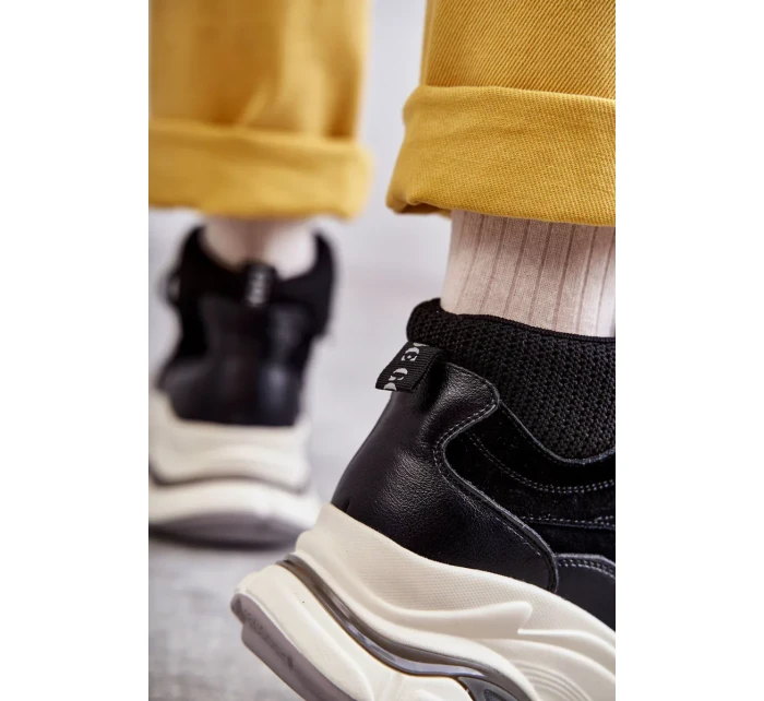 Dámská vysoká sportovní obuv GOE KK2N4098 Černe Dámská vysoká sportovní obuv GOE KK2N4098 Černe