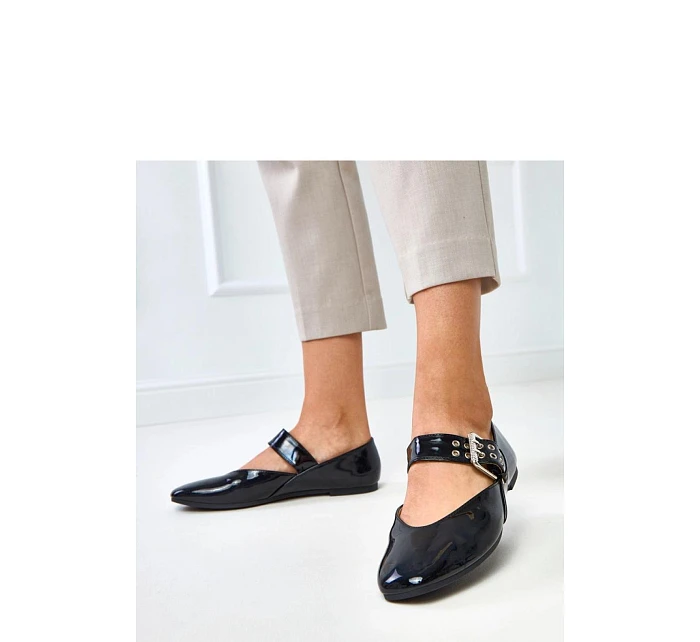 Dámské balerinky GL10-1 černé - Solea Dámské balerinky GL10-1 černé - Solea