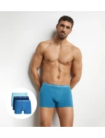 Pánské boxerky 3 ks DIM COTTON STRETCH BOXER 3x - DIM - světle modrá