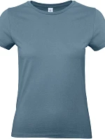 B&C #E190 /women Dámské tričko z těžké bavlny 01.004T stone blue