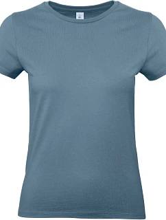 B&C #E190 /women Dámské tričko z těžké bavlny 01.004T stone blue