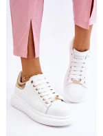 Dámská sportovní obuv GOE LL2N4011 Bílá a zlatá Dámská sportovní obuv GOE LL2N4011 Bílá a zlatá