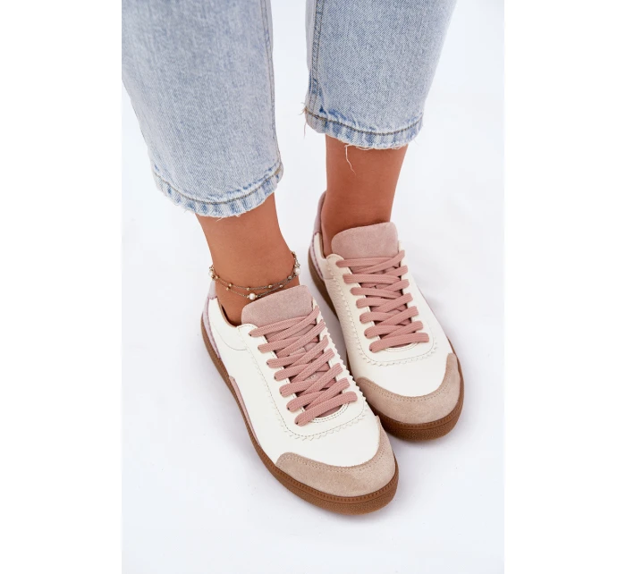 Dámské Kožené Tenisky Zazoo N1220 Bílé