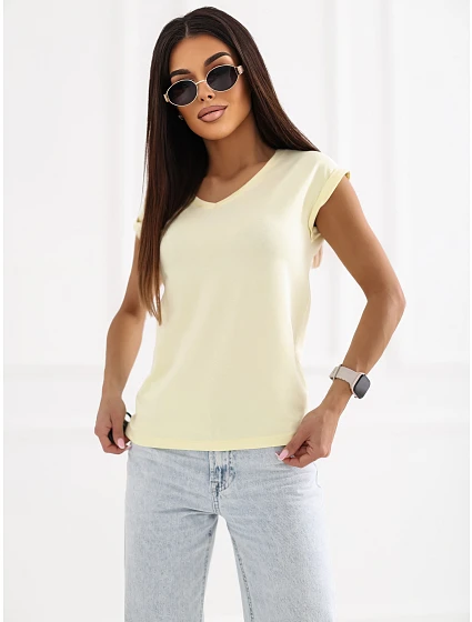 Tričko RV TS 6108.04 světle žluté