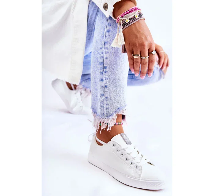 Dámské klasické kožené tenisky bílé Misima Dámské klasické kožené tenisky bílé Misima