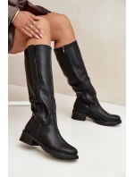 Dámské oficírky na nízkém podpatku Averna – černé Dámské oficírky na nízkém podpatku Averna – černé